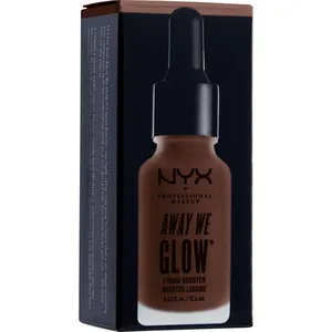 NYX Away We Glow Liquid Booster - Untamed - Buildable Glow for a Sun-Kissed Finish