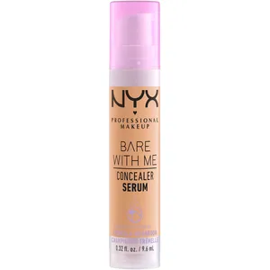 NYX Bare With Me Concealer Serum - 24HR Hydration, Vegan, Beige - Covers Dark Circles, Acne & Redness