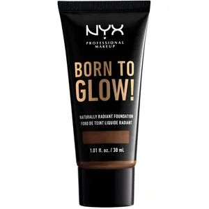 NYX Born To Glow Naturally Radiant Foundation - Cinnamon Shade, Medium Coverage, 45 Shades Available