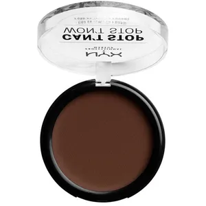 NYX Can't Stop Won't Stop Full Coverage Powder Foundation - Golden Shade, Velvety Matte Finish