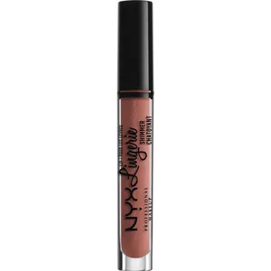 NYX Lip Lingerie Shimmer Gloss in Honeymoon - Gorgeous Nude Shine with Shimmer Sheen