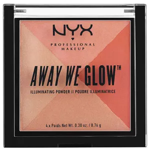 NYX Professional Makeup Away We Glow Illuminating Powder - Sunset Blvd - Radiant Highlighter Set