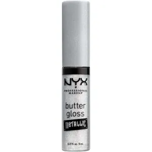 NYX Professional Makeup Butter Gloss Bling Shimmer Lip Gloss in Ice - Limited Edition Metallic Finish