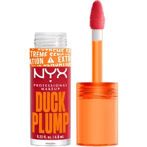 NYX Professional Makeup Duck Plump Lip Gloss - Clearly Spicy, High Pigment Color, Vegan Formula