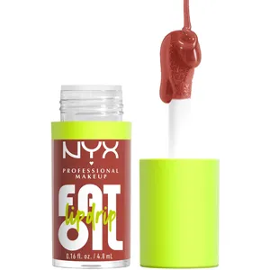 NYX Professional Makeup Fat Oil Lip Drip in 6 Shades - 12 HR Hydration, Non-Sticky High Shine Finish
