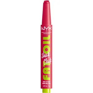 NYX Professional Makeup Fat Oil Slick Click Balm - Hydrating Vegan Lip Balm with High Shine Finish