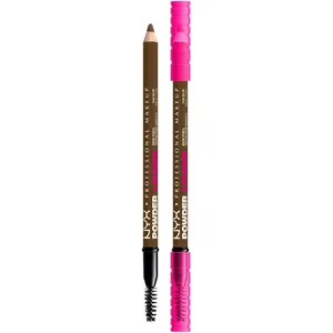 NYX Professional Makeup Powder Louder Brow Pencil - Black, 12HR Wear, Buildable Thickening Formula