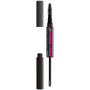 NYX Professional Makeup Zero To Brow Longwear Gel - Ash Brown, Vegan, Dual-ended Liquid Eyebrow Gel