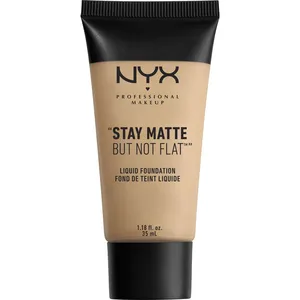 NYX Stay Matte But Not Flat Liquid Foundation - Nude, Full Coverage, Oil-Free & Water-Based Formula