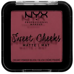 NYX Sweet Cheeks Creamy Powder Blush Matte in Bang Bang - Super-Smooth, Pigmented Finish