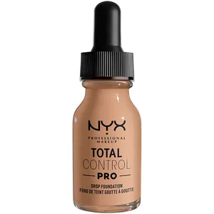NYX Total Control Pro Drop Foundation in Mahogany - Buildable, Lightweight, Vegan, Demi-Matte Finish