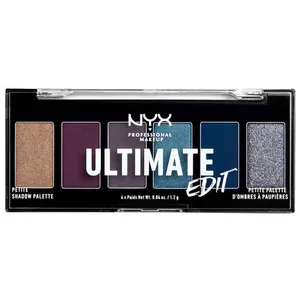 NYX Ultimate Edit Petite Shadow Palette Ash - 6 Vivid Shades in Travel-Friendly Compact