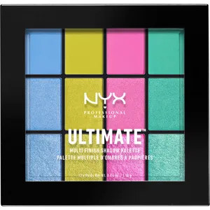 NYX Ultimate Multi-Finish Shadow Palette in Electric - 12 High-Performance Eyeshadows