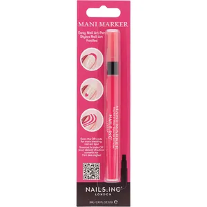 Nails Inc Mani Marker in Pink and White - Easy DIY Nail Art, Create Stunning Designs Fast