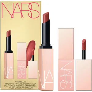 Nars Afterglow Lipstick & Mini Liquid Blush Duo in Red Chestnut Shade AragÃ³n