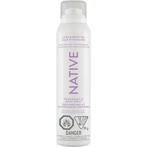 Native Aerosol-Free Spray Deodorant, Lilac & White Tea - Aluminum-Free, Paraben-Free Formula