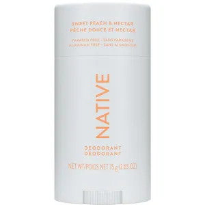 Native Sweet Peach & Nectar Aluminum-Free Deodorant - Long-Lasting Odor Protection, Natural Ingredients