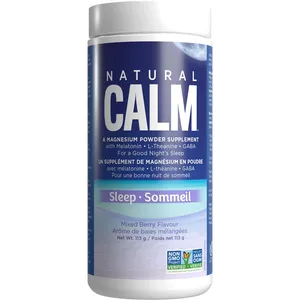 Natural Calm Calmful Sleep - Vegan Magnesium with GABA, L-Theanine, Melatonin - Wildberry Flavor