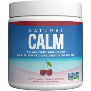 Natural Calm Magnesium Powder Cherry - Better Absorbing & Tasting Magnesium Drink Mix