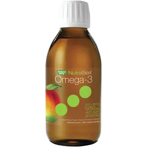 Nature's Way Omega-3 Liquid Supplement, Mango Flavor, 750mg EPA & 500mg DHA for Good Health