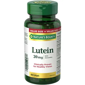 Natures Bounty Lutein Pills 20 mg - Eye Health Supplements for Vision Support and Antioxidants