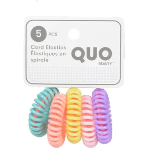 Neon Silicone Cord Elastics for All Hair Types - Eco-Friendly & Fully Recyclable Packaging