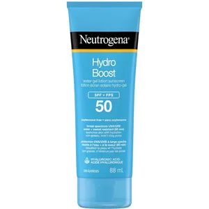 Neutrogena Hydro Boost Water Gel Lotion Sunscreen SPF 50 - 88 mL, Hydrating & Oil-Free Formula
