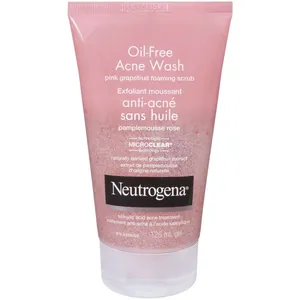 Neutrogena Oil-Free Acne Wash Pink Grapefruit Foaming Scrub for Clear Skin and Blemish Control