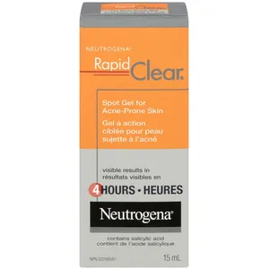 Neutrogena RAPID CLEAR Spot Gel - Reduces Pimple Size & Redness Fast - Clinically Proven Clear Skin