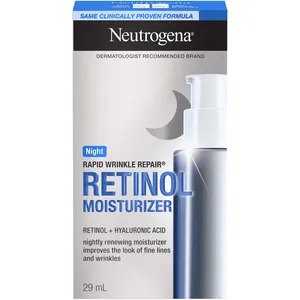 Neutrogena RAPID WRINKLE REPAIR Night Moisturizer with Retinol SA for Deep Wrinkles & Fine Lines