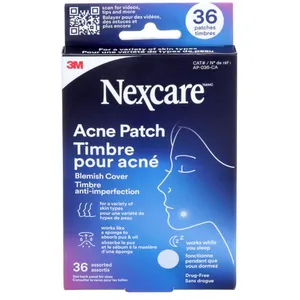 Nexcare Acne Patch Blemish Covers - Drug-Free, Non-Drying Treatment for Acne, Comfortable & Breathable