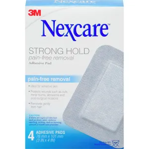 Nexcare Sensitive Skin Adhesive Pads for Cuts, Burns, and Wounds - Gentle, Hypoallergenic Care