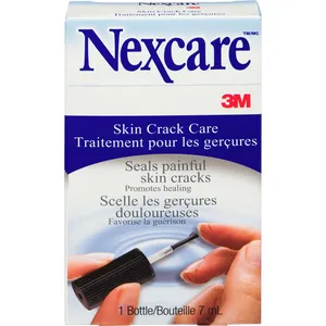 Nexcare Skin Crack Care 112-CA - Fast-Drying Liquid for Healing Dry, Cracked Skin on Hands & Feet