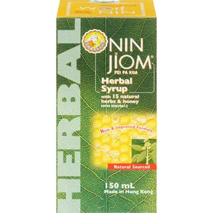 Nin Jiom Herbal Syrup with 15 Natural Herbs & Honey for Adults & Children Over 12 Years