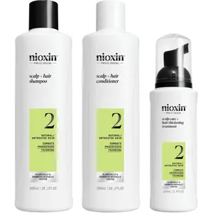 Nioxin Scalp + Hair Thickening System 2 - 300ml Shampoo, 300ml Conditioner, 100ml Treatment