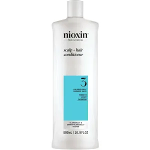 Nioxin System 3 Conditioner 500ml for Damaged Hair - Thickening, Nourishing, and Scalp Health Support