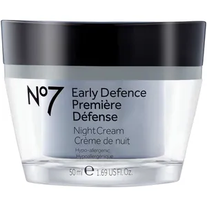 No7 Early Defence Night Cream for Young Skin, Hypo-Allergenic, Boosts Natural Defences
