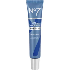 No7 Lift & Luminate Triple Action Face Serum - Radiant Glow, Even Skin Tone, Reduces Wrinkles