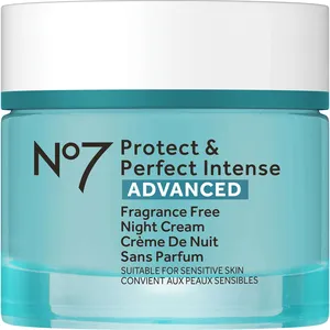 No7 Protect & Perfect Fragrance Free Night Cream - Advanced Hydration for Smoother Skin