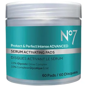 No7 Protect & Perfect Intense ADVANCED Serum Activating Pads with 10% Glycolic Glow Complex