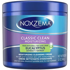 Noxzema Classic Clean Moisturizing Cleansing Cream for Soft, Hydrated Skin - Dermatologist Tested