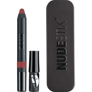 Nudestix Magnetic Matte Lip Color - Burgundy, Kiss-Proof, Smudge-Proof, 3-in-1 Lipstick Crayon