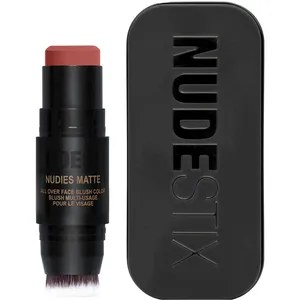 Nudestix NUDIES Matte All Over Face Blush Color - Nude Peach for Natural Glow & Monochromatic Look