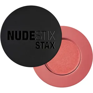 Nudestix Stax All Over Color Blush Balm - Cheeky Coral Multi-Tasking Makeup for Cheeks, Eyes, Lips