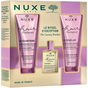 Nuxe Hair ProdigieuxÂ® Luxury Routine Set - Pre-Shampoo, Shampoo & Conditioner for Beautiful Hair