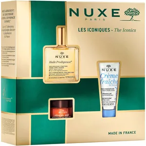 Nuxe Iconics Set: Huile Prodigieuse, RÃªve de Miel Lip Balm & CrÃ¨me FraÃ®che - Ultimate Skincare Trio