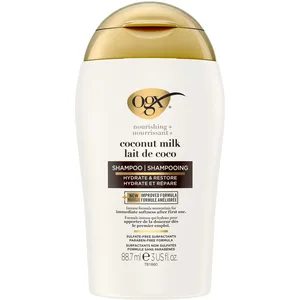 OGX Nourishing Coconut Milk Moisturizing Shampoo 3oz - Hydrate Restore Hair, Softness After 1 Wash