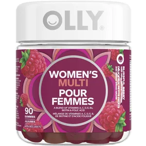 OLLY Vitamin For Women Blissful Berry Gummies - Gluten Free, 90 Count, 45-Day Supply