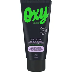 OXY Triple Action Daily Facial Cleanser with Salicylic Acid for Mild Acne and Frequent Breakouts