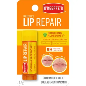 O'Keeffe's Aloe Boost Lip Repair - Long Lasting Hydration, Citrus Infused, Matte Finish, Hypoallergenic